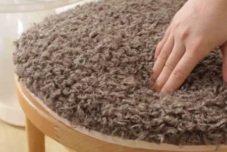 Perna rotunda pentru scaun, decorativa cu bucle, Ø 34 cm [1]