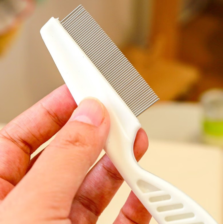 Pieptan pentru paduchi, maner ergonomic din plastic dur, dinti din otel inoxidabil [3]