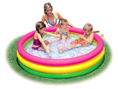 Piscine gonflabile - Piscina copii multicolora, 114x25 cm