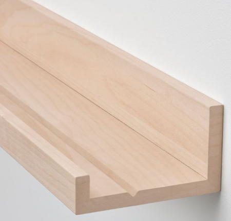 Polita din MDF, mesteacan, feronerie inclusa, 55x12 cm [3]