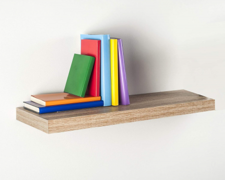 Mobilier mic - Polita suspendata MDF, Stejar Sonoma, 60x23.5x3.8 cm