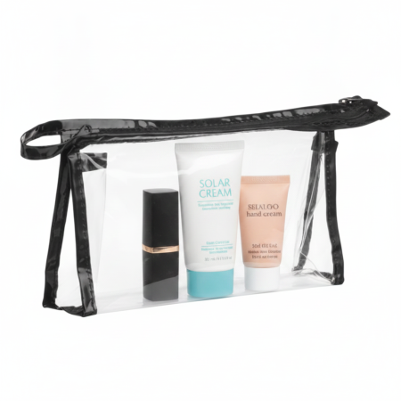 Genti de plaja - Portfard pentru cosmetice, transparent, 22x14x4 cm