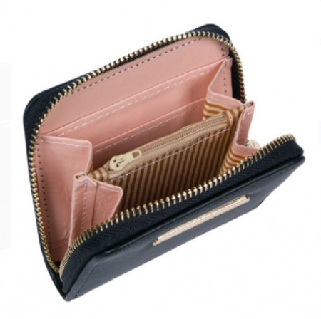 Rucsacuri, curele si accesorii - Portofel dama negru,11x9x2,5 cm