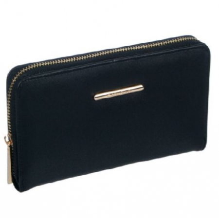 Rucsacuri, curele si accesorii - Portofel dama, negru, 20x11x3 cm