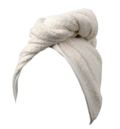 Baie - Prosop pentru uscat parul, bumbac si poliester, 72x27 cm, bej