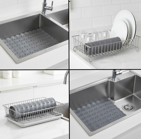 Protectie chiuveta, din silicon cauciucat, 30x27 cm [1]