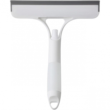 Racleta de Curatare 3 in 1, Multifunctional, Pentru Casa si Masina, Pulverizator de Spray, Racleta din Silicon si Burete, 21.5 x 25.7 cm, Alb [2]