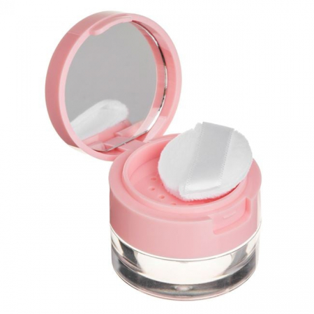 Organizare cosmetice si bijuterii - Recipient cu burete pentru pudra - 5g