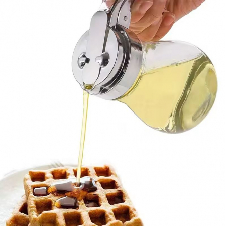 Bucatarie si servire - Recipient pentru miere, din sticla, 180 ml