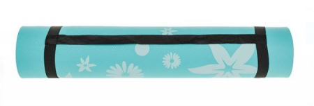 Saltea pentru antrenament, model floral, turcoaz, 180x60x0.6 cm [2]