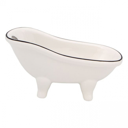 Savoniera ceramica in forma de cada, 14x6.5x7.5 cm [1]