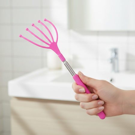 Scarpinator pentru spate, extensibil, roz,  25-62 cm [1]