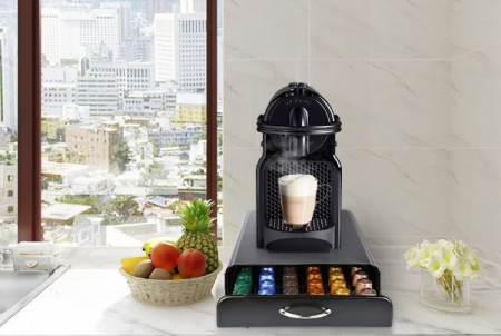 Suport pentru 50 capsule cafea Nespresso, negru, 40x24x5 cm [1]