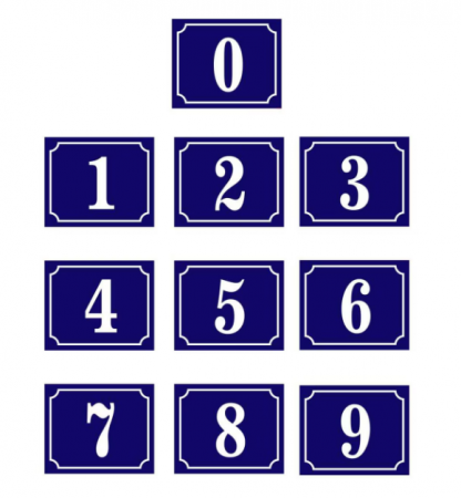 Promotii - Set 10 autocolante, cu numere de la 0 la 9, dimensiune 11x9 cm