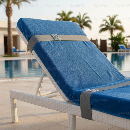 Set 2 benzi elastice pentru mentinerea fixa a prosopului, 100x5 cm [2]