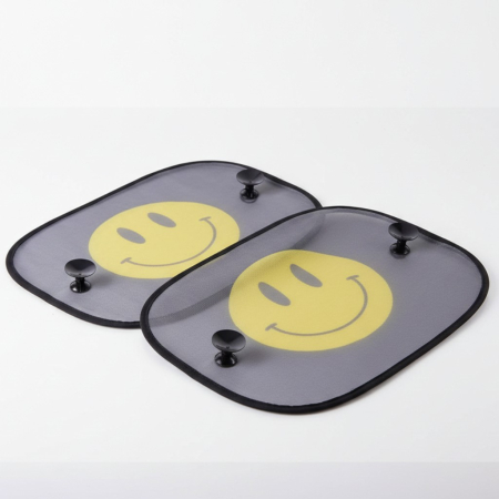 Set 2 buc parasolare auto, model Smiley, 44x36 cm [2]