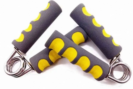 Sport & Timp liber - Set 2 bucati, flexor antrebrat, gri-galben, 8,5x3 cm