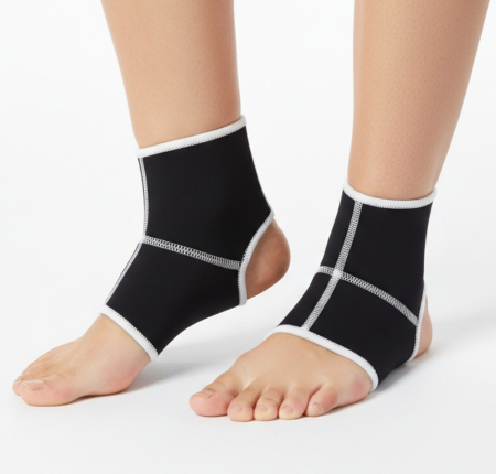 Sport & Timp liber - Set 2 glezniere ortopedice, din neopren, unisex, negre