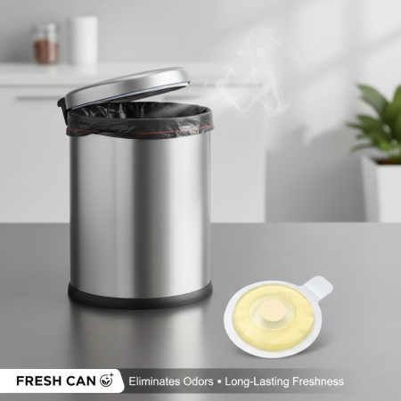 Toate produsele - Set 2 odorizante autocolante cos gunoi, aroma de lamaie, 7 ml