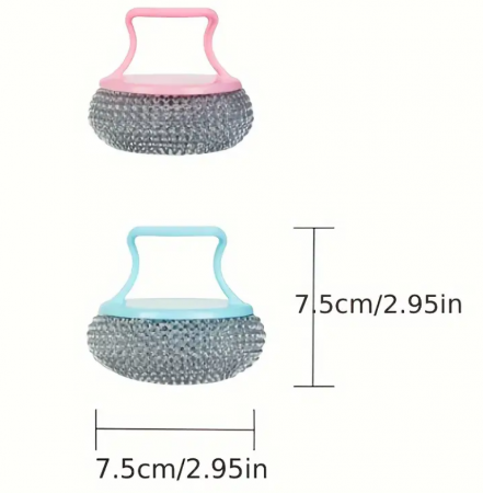 Set 2 perii de sarma reutilizabile, cu maner detasabil [1]