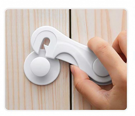 Set 2 sigurante pentru usi dulap, plastic dur, 12x4 cm [1]