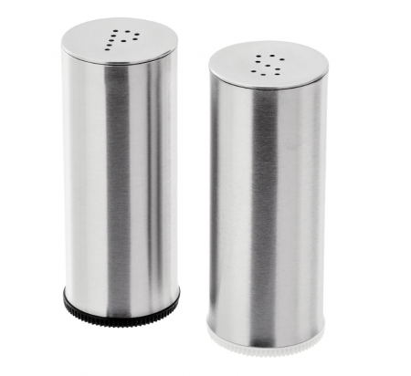 Bucatarie si servire - Set 2 solnite, sare/piper, inox, 7x3 cm