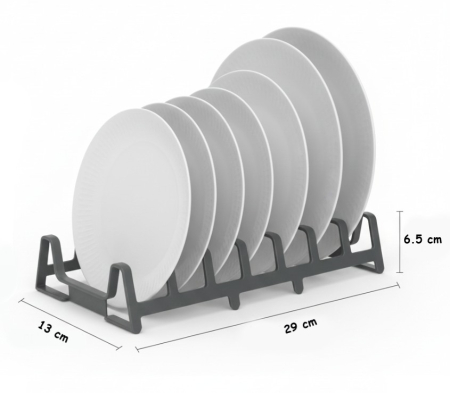 Set 2 suporturi organizatoare pentru farfurii, capace si tocatoare, 29x13x6.5 cm [2]