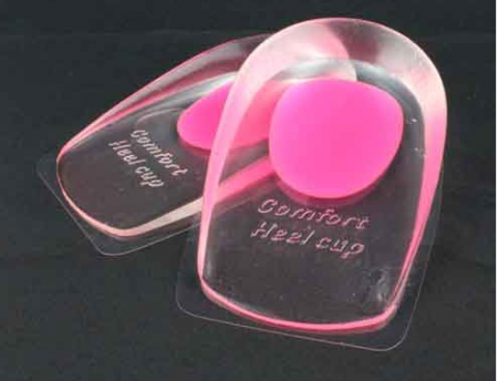 Set 2 talonete cu gel pentru calcai, din silicon, roz, 11x7 cm [2]
