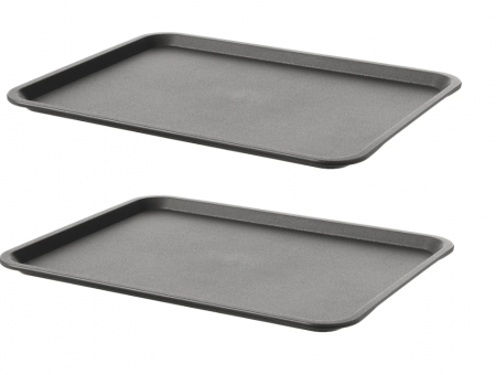 Bucatarie si servire - Set 2 tavi, plastic dur, 37x29 cm