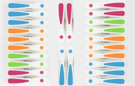 Intretinere textile - Set 24 carlige de rufe, 8 cm