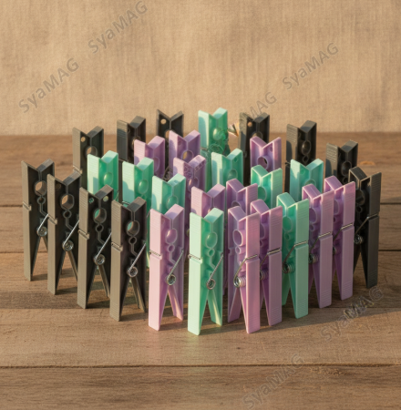 Toate produsele - Set 36 buc carlige pentru uscare rufe, 8.5 cm, plastic