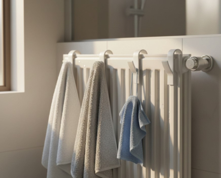 Set 4 buc carlig pentru calorifer, 9,8x2,4x6 cm [2]