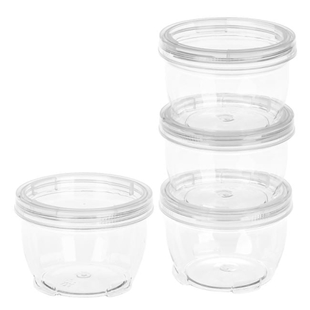 Huse si cutii depozitare - Set 4 buc cutii organizatoare, transparente, 9x6 cm