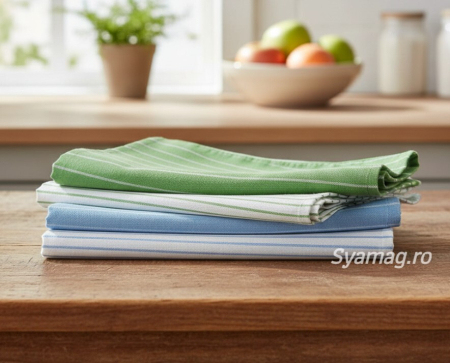 Toate produsele - Set 4 buc prosop de bucatarie, 100% bumbac, multicolor, 60x45 cm