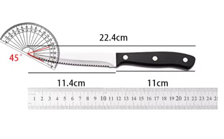 Set 4 cutite bucatarie, cu lama zimtata, otel inoxidabil, rezistente, potrivite pentru toate nevoile [2]