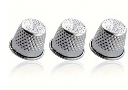 Articole mercerie - Set 3 degetare croitorie, 2x1.5 cm