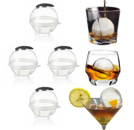 Bucatarie si servire - Set 4 forme sferice de gheata, 5.5 cm