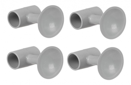 Siguranta si protectie - Set 4 opritoare de usa, tip ventuza, din silicon, 5.5x4 cm