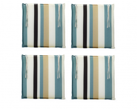Gradina - Set 4 perne scaun impermeabile, multicolor, 40x41cm