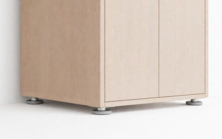 Set 4 picioare reglabile pentru mobila, din otel, 11.5x8x2.5 cm [1]