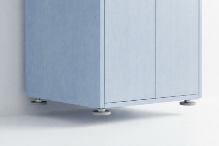 Set 4 picioare reglabile pentru mobila, din otel, 11.5x8x2.5 cm [2]