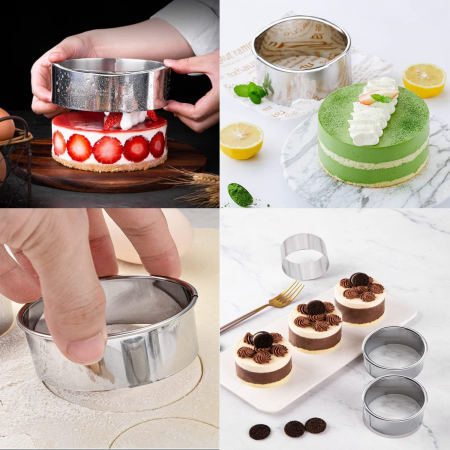 Set 5 forme inox, rotunde, diverse dimensiuni [1]
