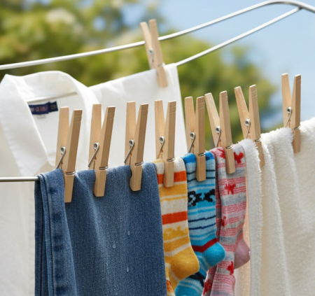 Set 50 carlige din lemn, pentru rufe, 8.5 cm [2]