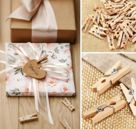 Set 50 clestisori din lemn, creatii decorative, 25 mm [3]