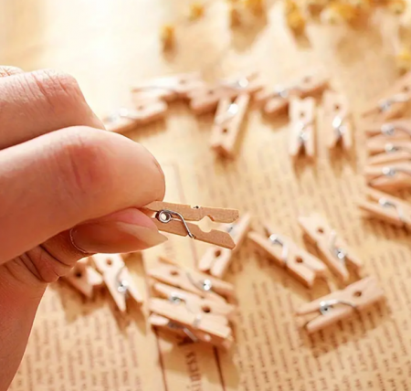 Set 50 clestisori din lemn, creatii decorative, 25 mm [5]