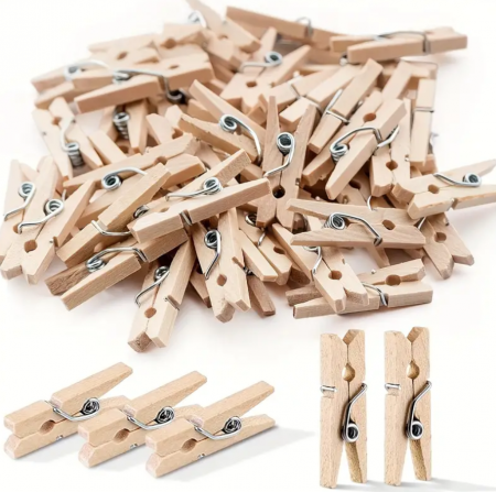 Set 50 clestisori din lemn, creatii decorative, 25 mm [1]