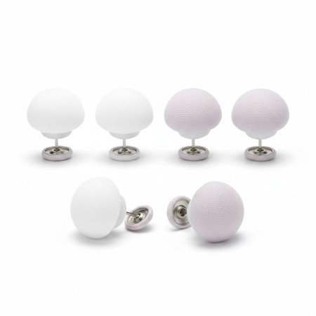 Intretinere textile - Set 6 buc clema tip pioneza, Ø2x3 cm pentru fixare plapuma, pilota, draperie, perdea, prosop; previne alunecarea articolelor de imbracaminte organizate pe umeras