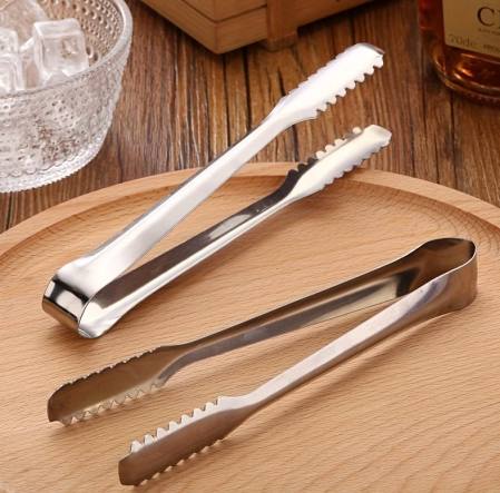 Set 6 buc cleste servire, metalic, utilizare Horeca, 16.5 cm, servire gheata, cuburi de zahar, felii de lamaie, cuburi de branza, fructe mici, mezeluri sau gustari mici [2]