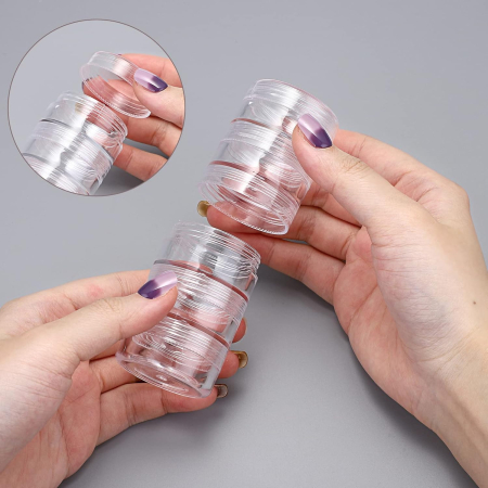 Set 6 buc cutii organizatoare, transparente, 4x2 cm [2]