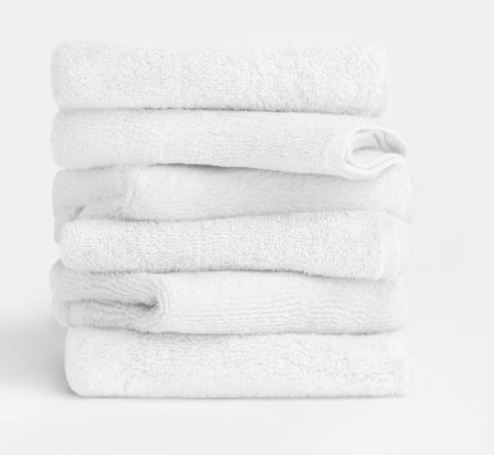 Set 6 buc prosop alb, 100% bumbac, 50x30 cm, utilizare universala [1]